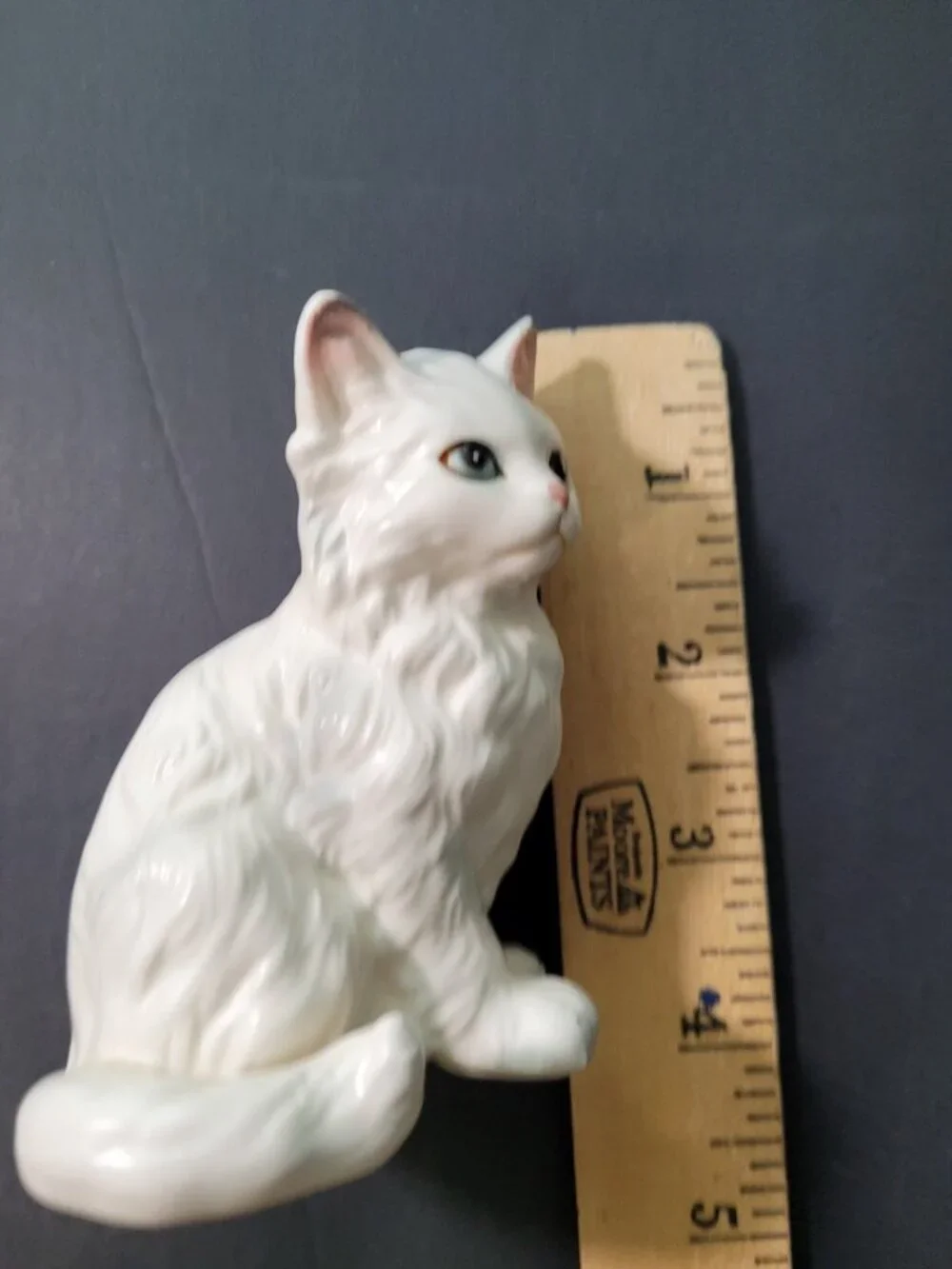 Set 3‎ Vintage Lefton Fluffy White Persian Kitten Cat Figurines Japan Porcelain